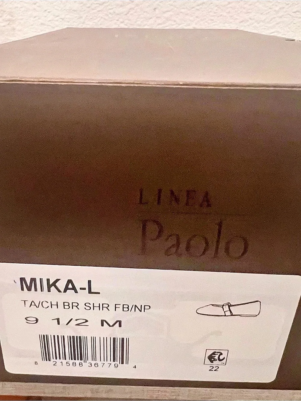 Paolo Mika-L Teddy Mary Jane Flats Brown & Tan EU 9.5 NWT